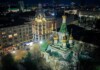 Новото осветление около храмовете в София