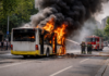 Пожар в автобус