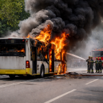 Пожар в автобус