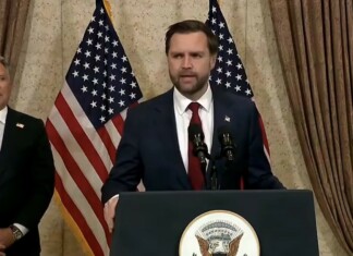 Вицепрезидентът на САЩ Джей Ди Ванс