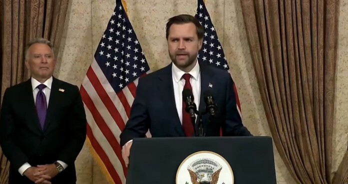 Вицепрезидентът на САЩ Джей Ди Ванс