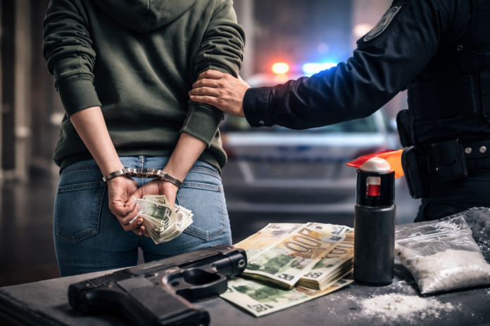 Задържана жена