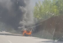 Горящ автомобил