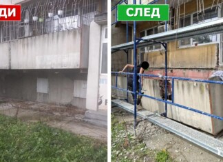 Падналата тераса. Снимка: Искра.бг