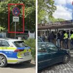 Полицаите имат право на обяд, но защо паркират под знак „Забранено спиране“? Полицаите имат право на обяд, но защо паркират под знак „Забранено спиране“?
