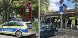 Полицаите имат право на обяд, но защо паркират под знак „Забранено спиране“?
