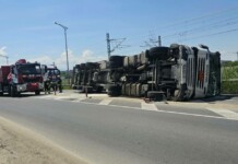 Цистерна се обърна край Пловдив и блокира изхода към АМ „Тракия“