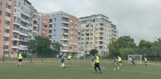 Футболен мач в Бургас