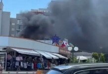Пожар избухна до хотел „Планет“ в Слънчев бряг Пожар