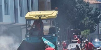 Ремонтът на улицата в Поморие