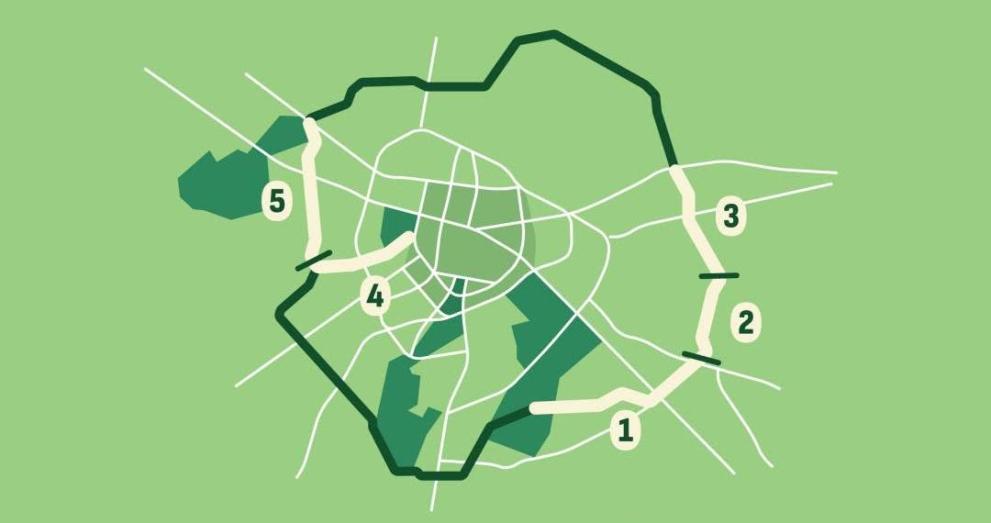 Мащабната идея за изграждането на 30 километрова паркова мрежа която