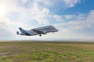 Airbus Beluga ST. Снимка: Burgas Airport, Facebook