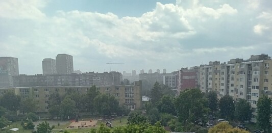 Дъждът в Бургас