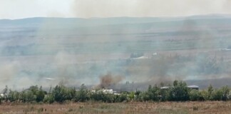 Пожар обхвана около 100 декара край Слънчев бряг