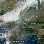 Димът от пожарите на Балканите достига до България Димът от пожарите на Балканите