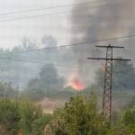 Пожарът край Мездра засегна 500 декара и изпепели 12 постройки Пожар край Мездра