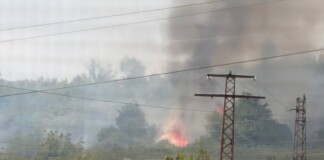 Пожар край Мездра
