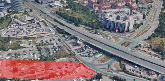 Районът на трасето
