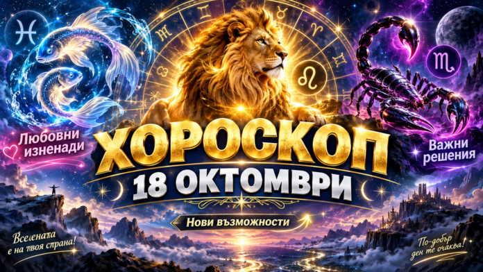 Хороскоп Хороскоп за 18 октомври 2026 г.: Романтични моменти за Дева, смели планове за Овен и добри новини за Риби